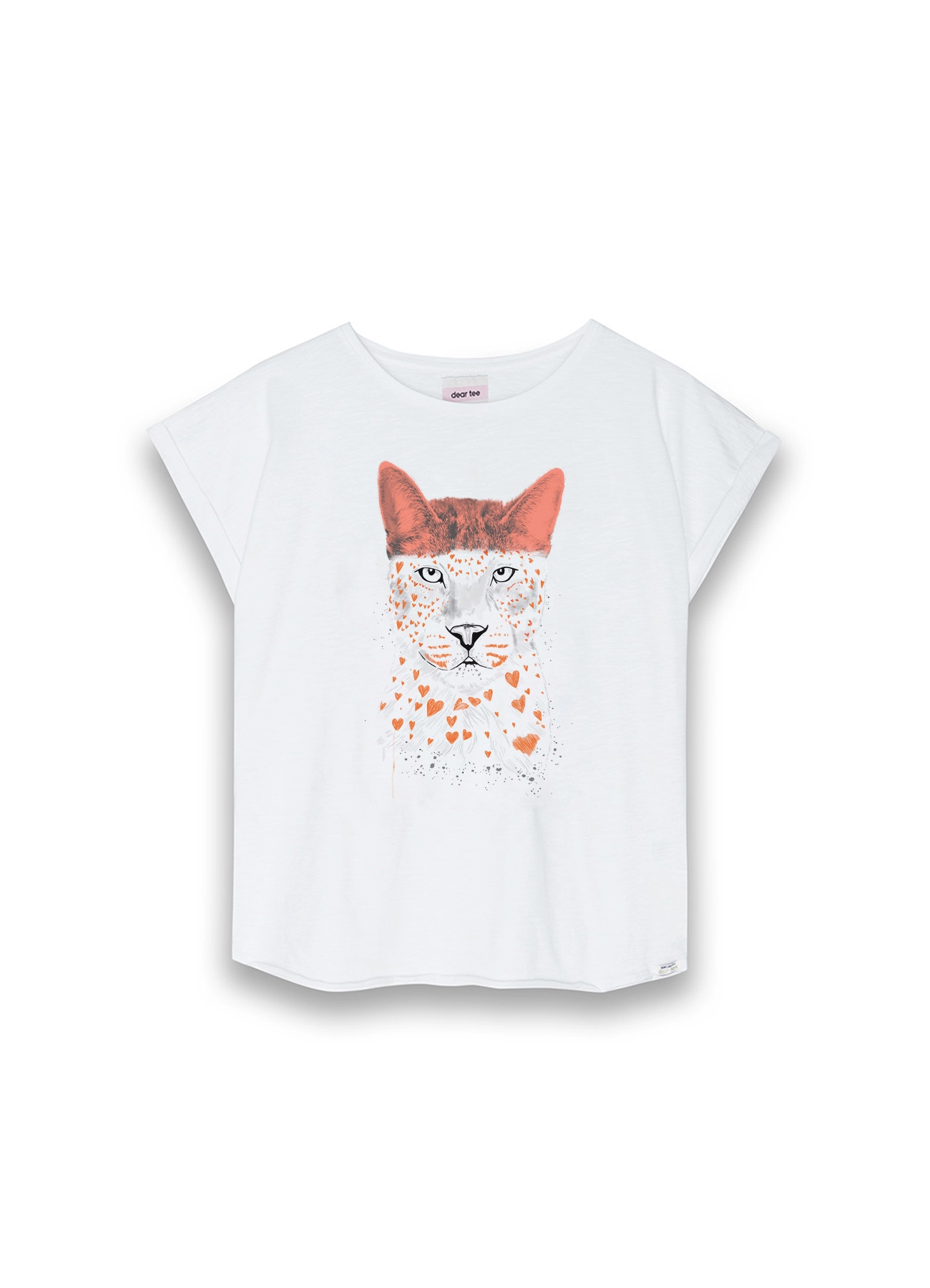 Camiseta mujer Tigre Corazones