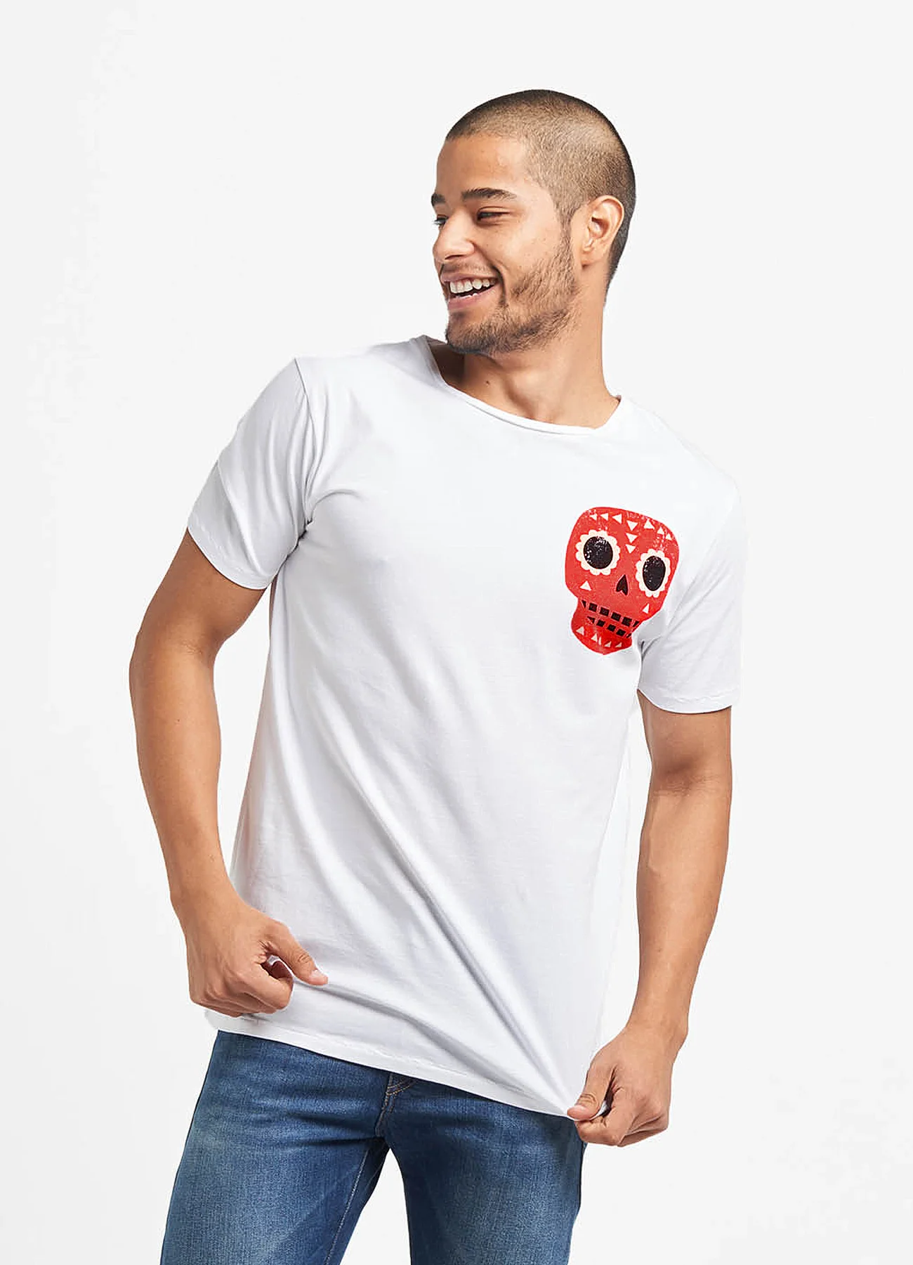 Camiseta hombre Skull Red