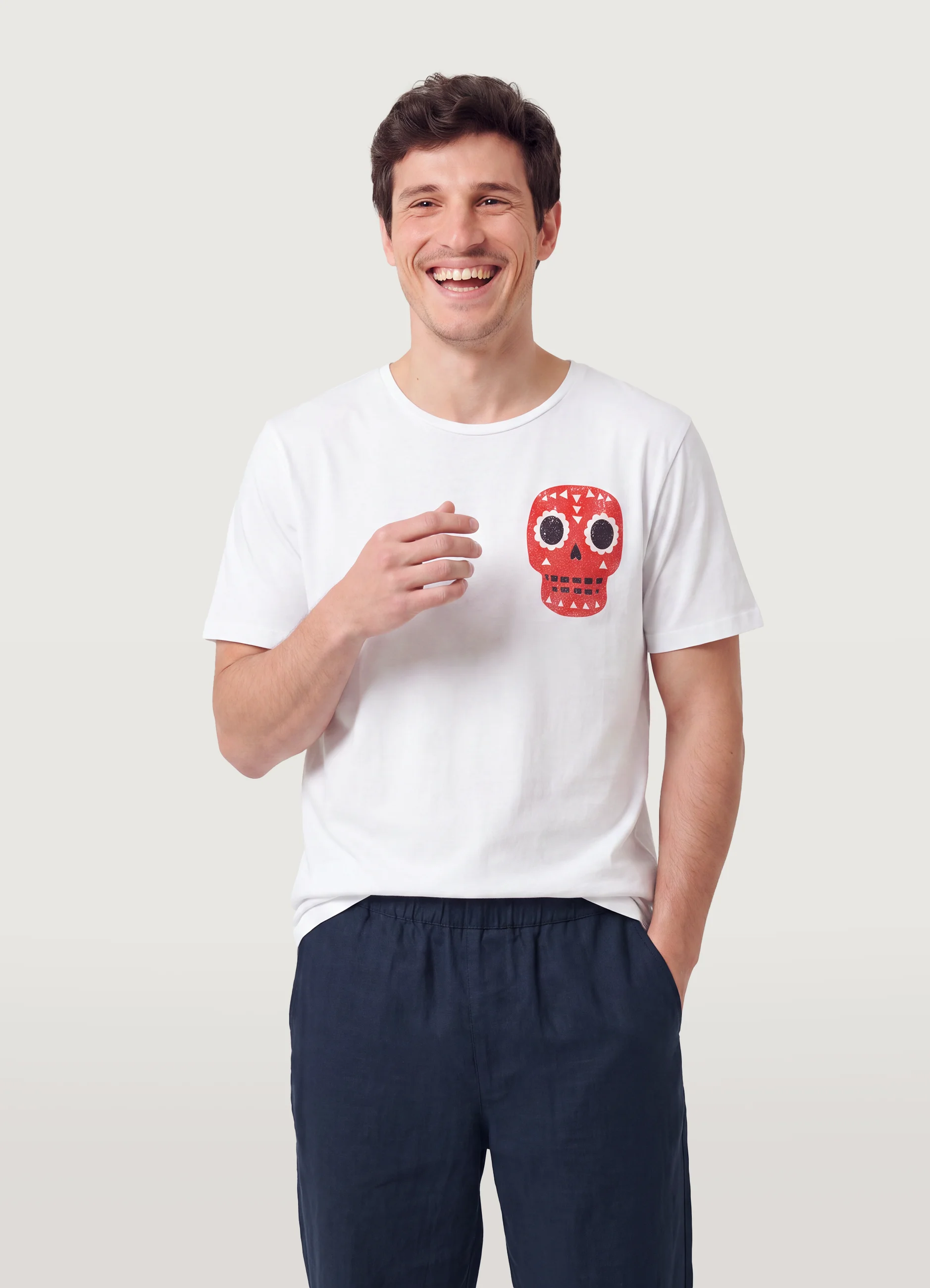 Camiseta hombre Skull Red