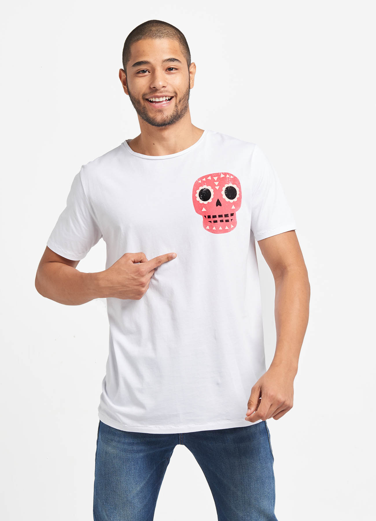 Camiseta hombre Skull Red