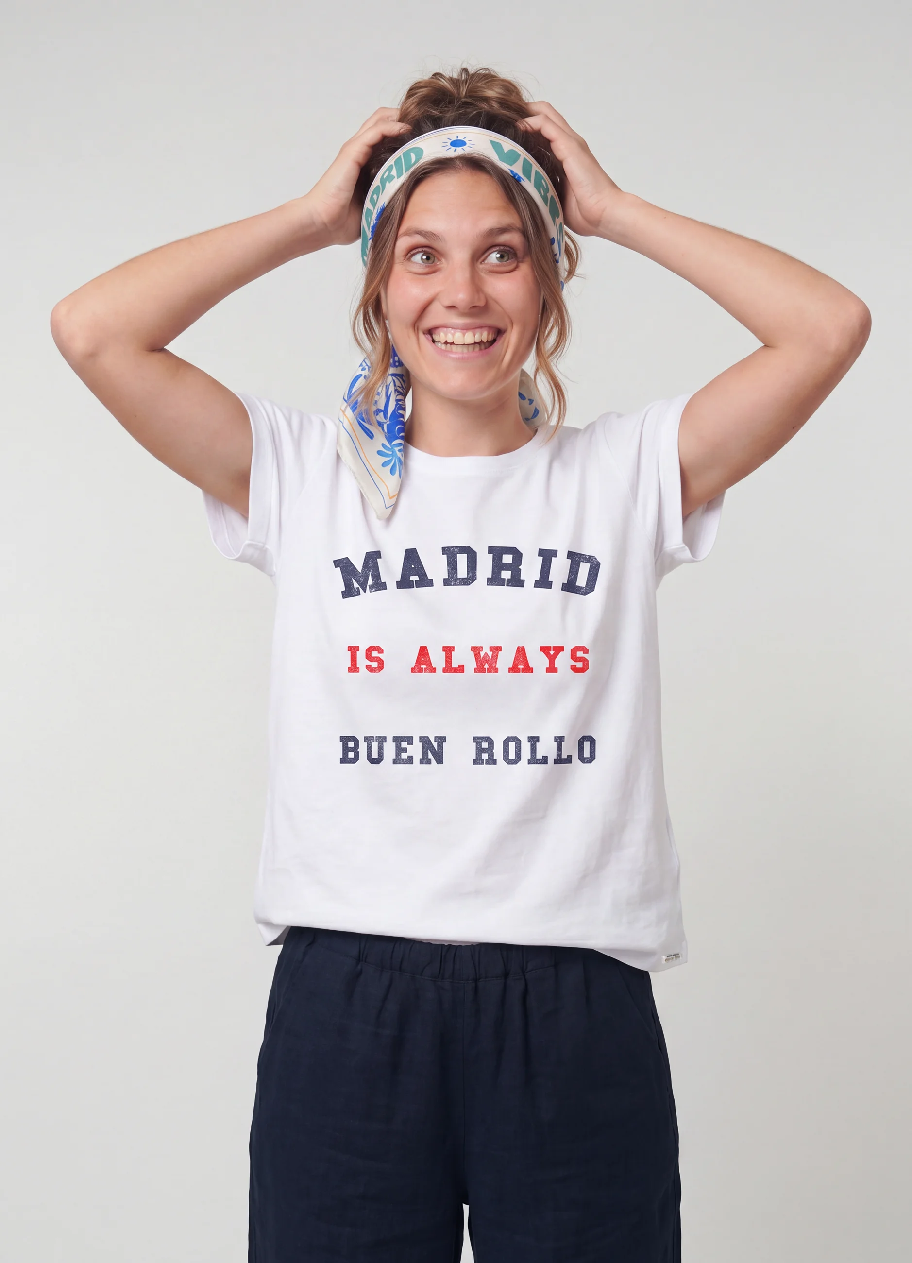 Camiseta mujer Madrid Buen rollo