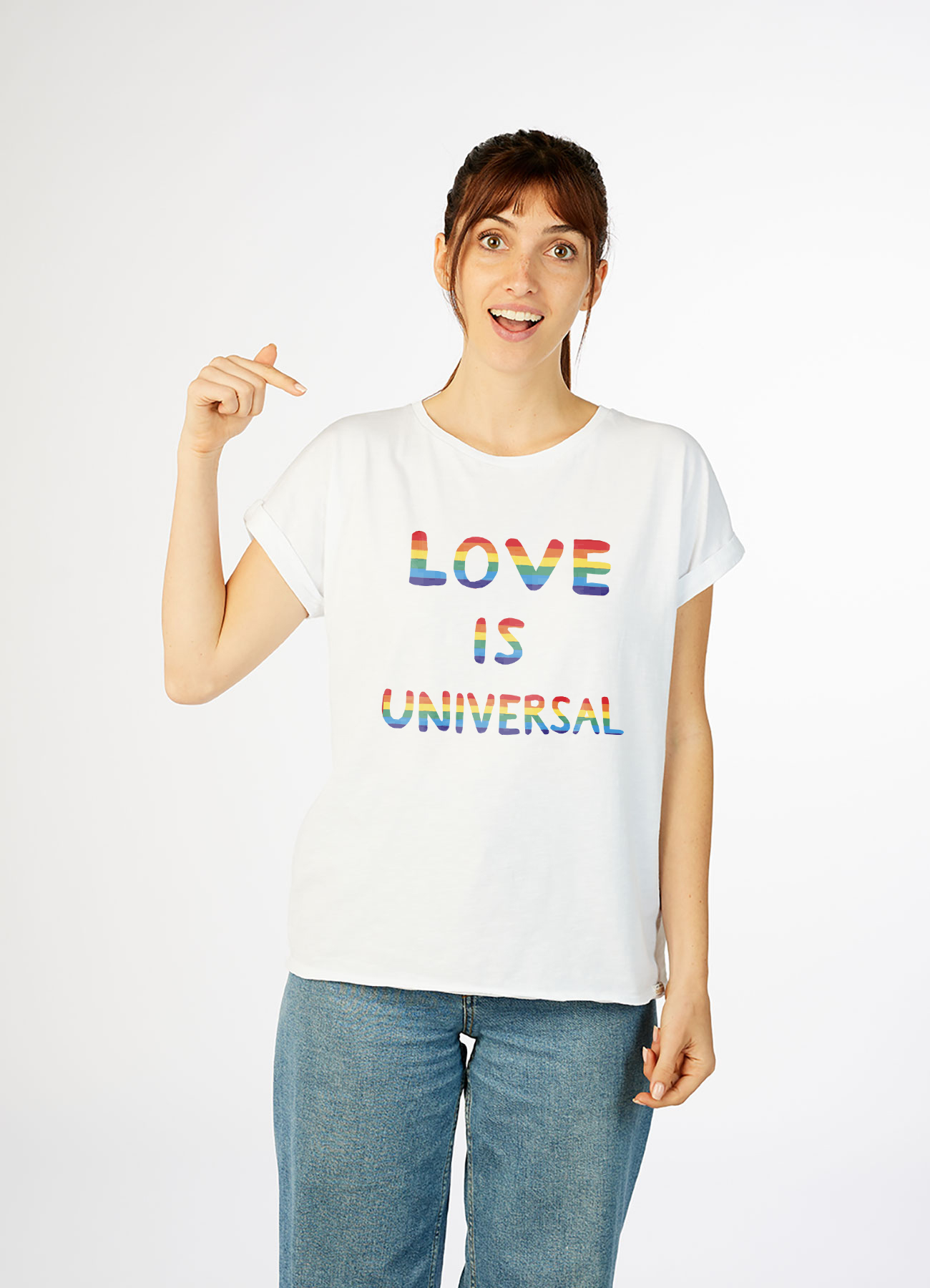 Camiseta mujer Love is LGTBI