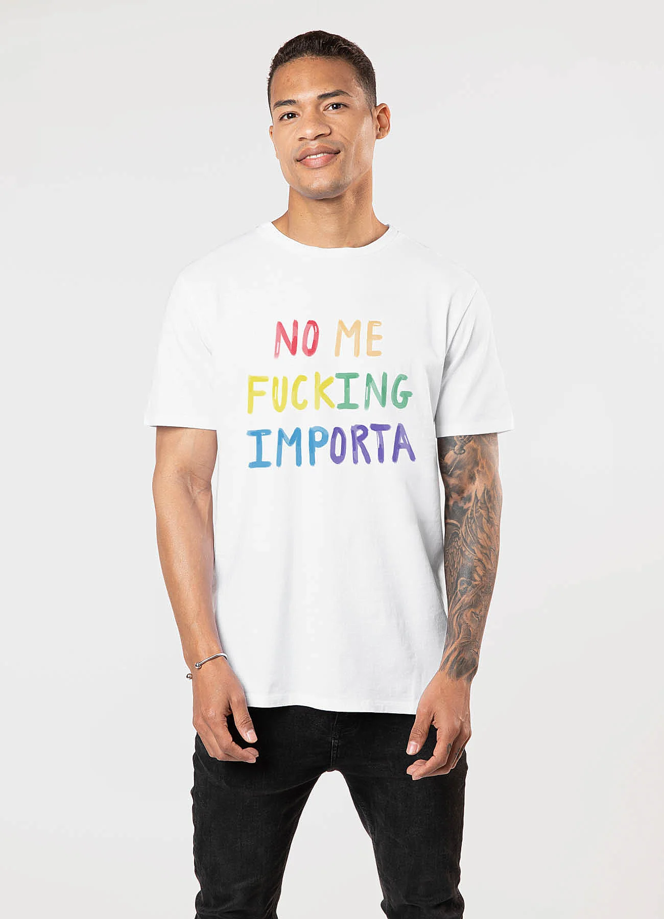 Camiseta Hombre No me fucking multicolor