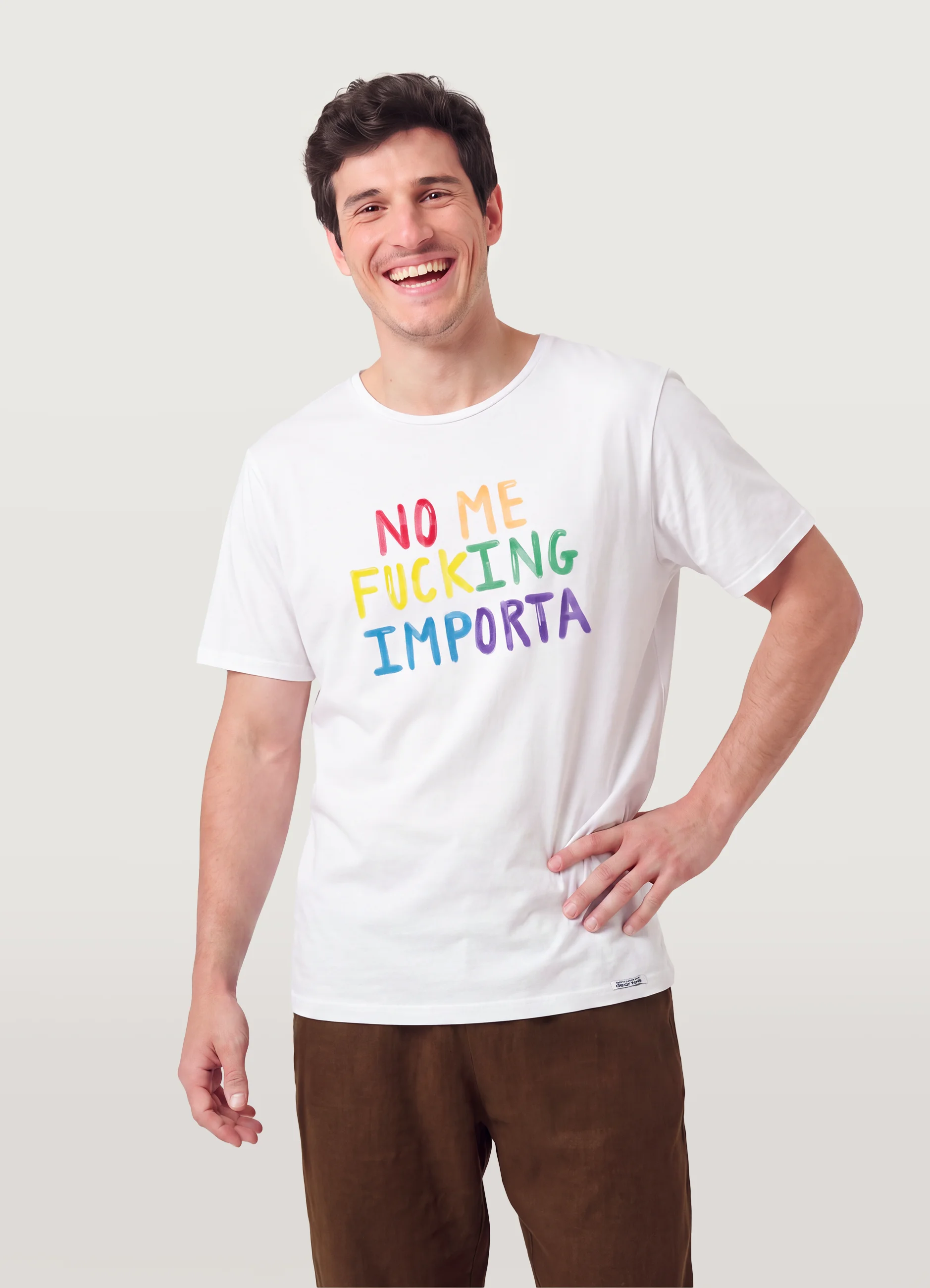 Camiseta Hombre No me fucking multicolor