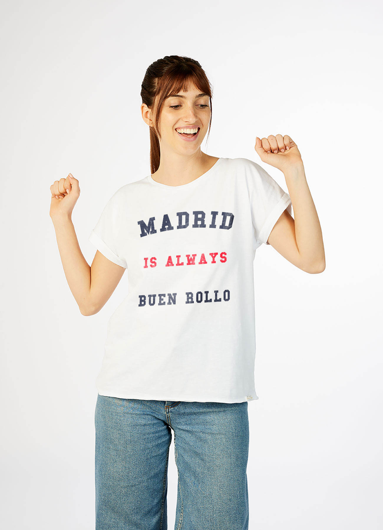 Camiseta mujer Madrid Buen rollo