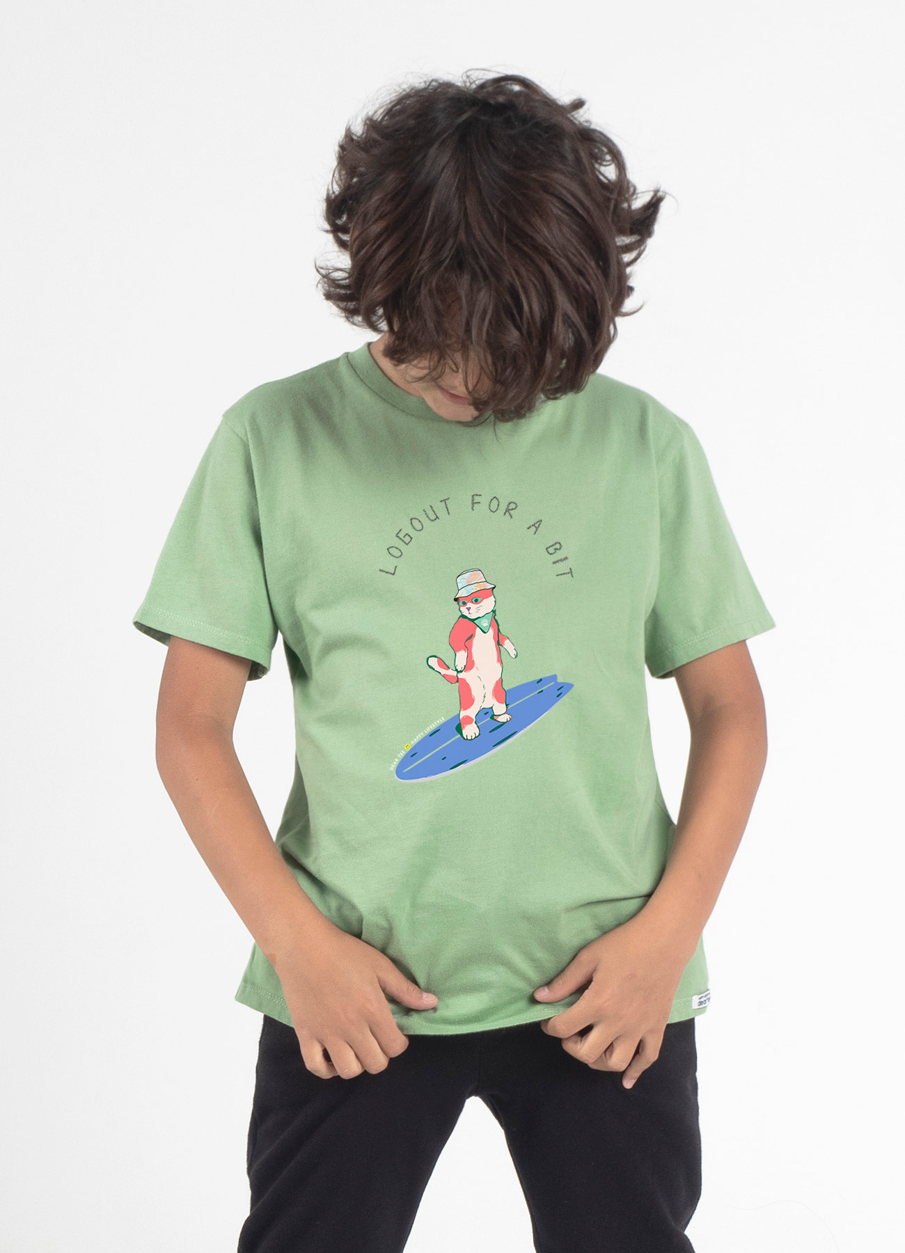 Camiseta Kids Log out n