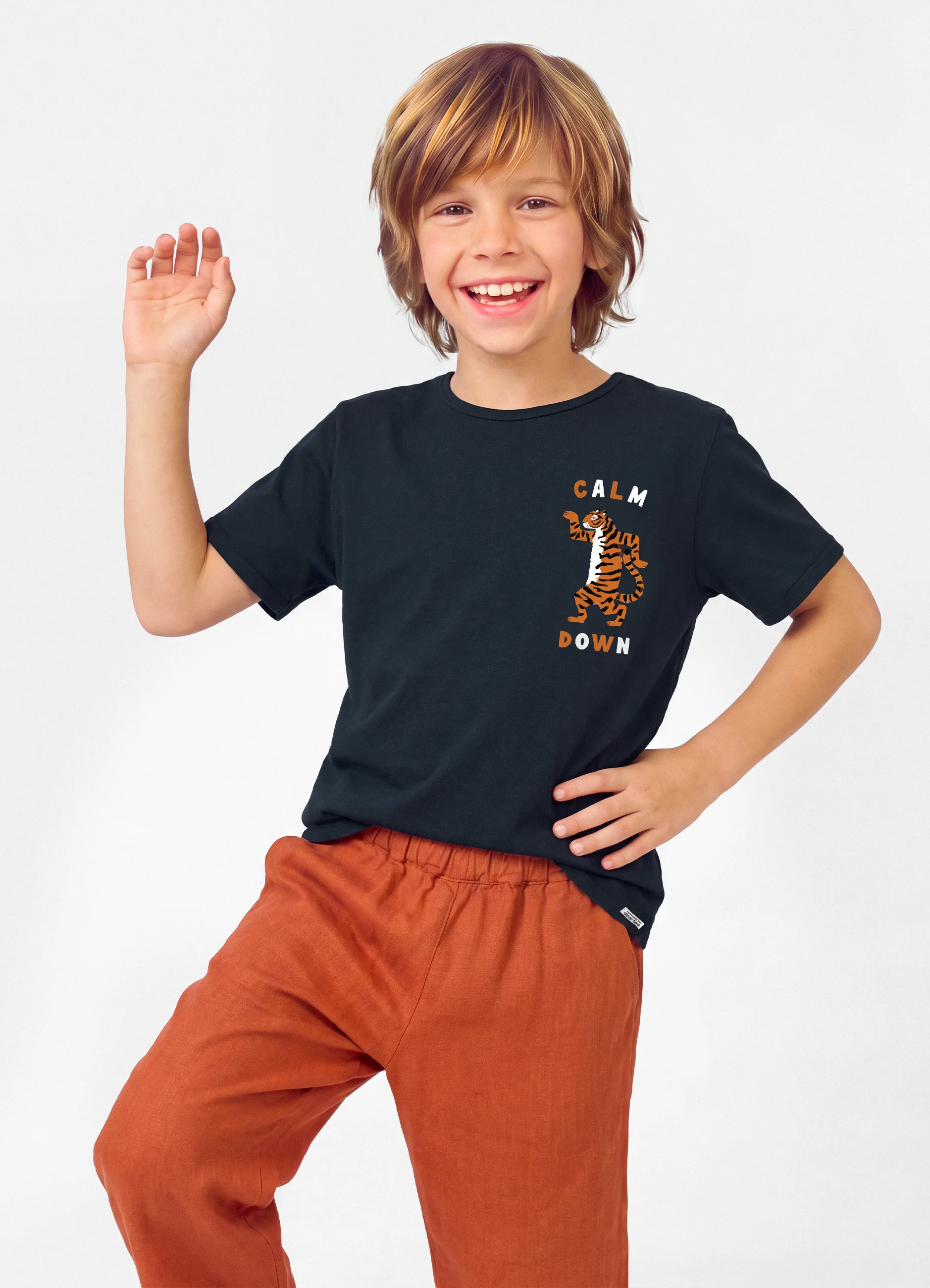 Camiseta Kids Calm down n