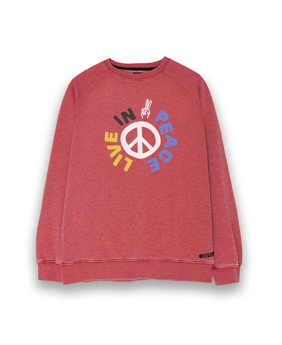 Sudadera mujer Live in peace Sw