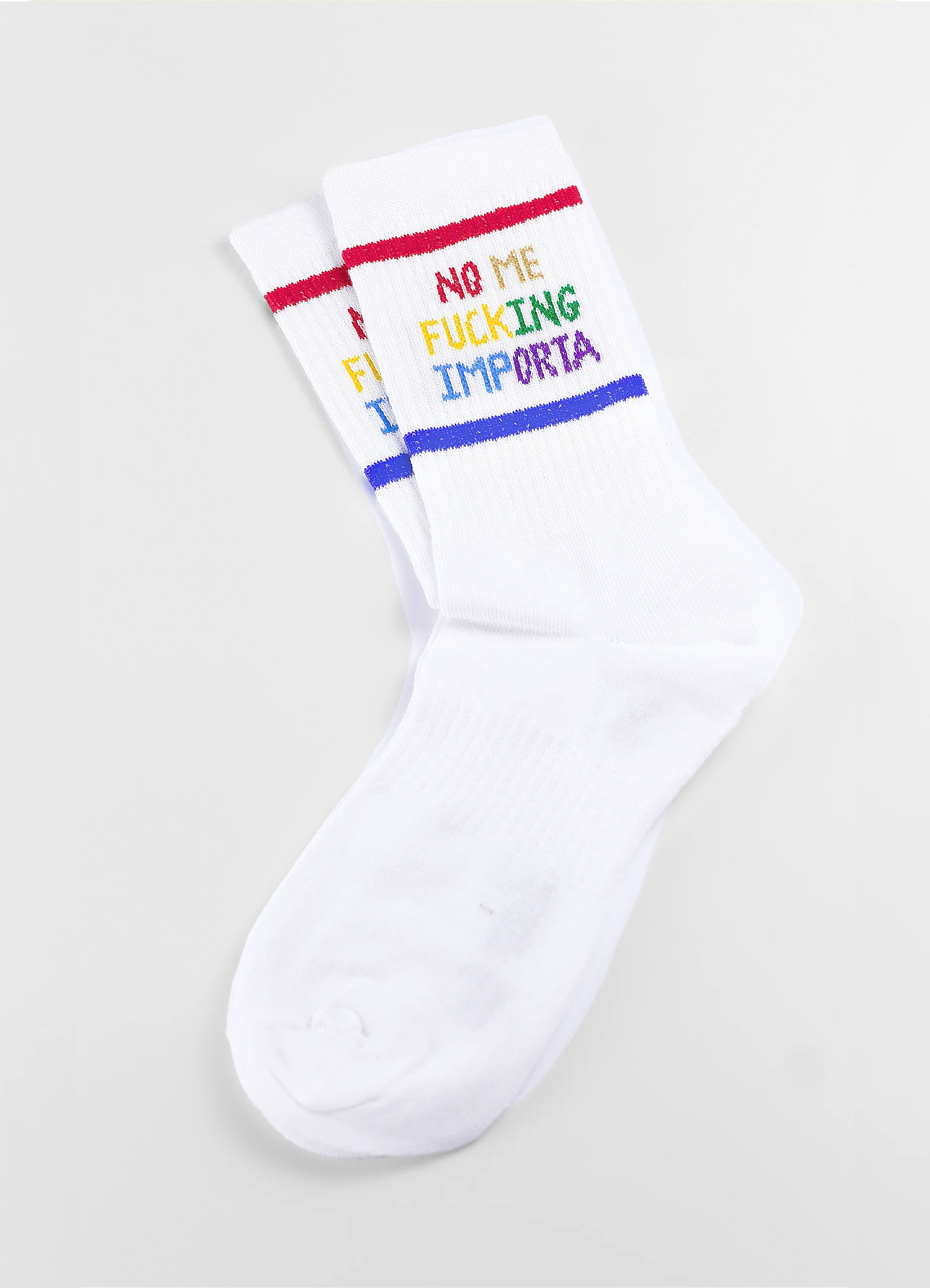 Calcetin No me fucking importa multicolor