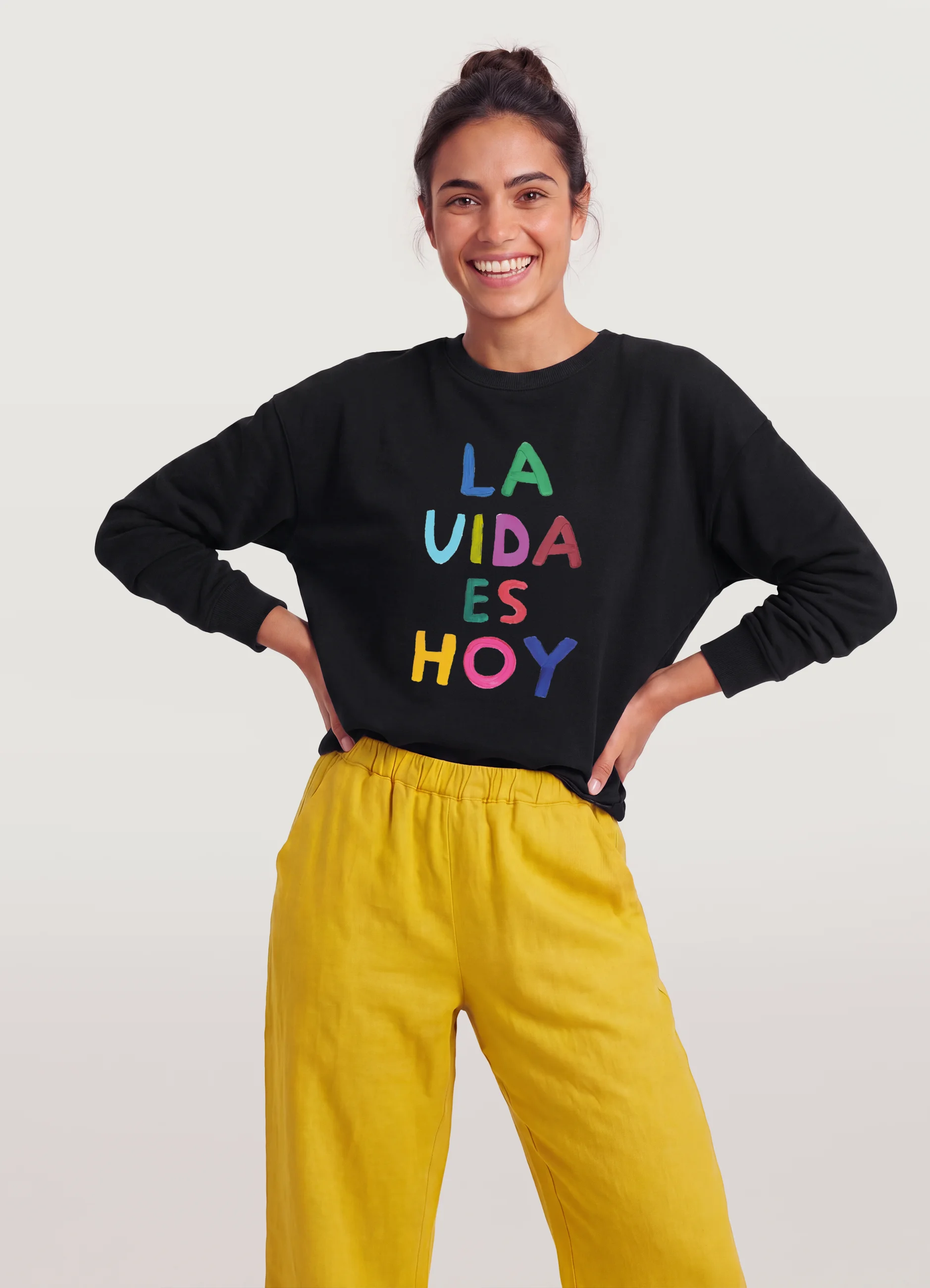 Sudadera mujer La vida es hoy