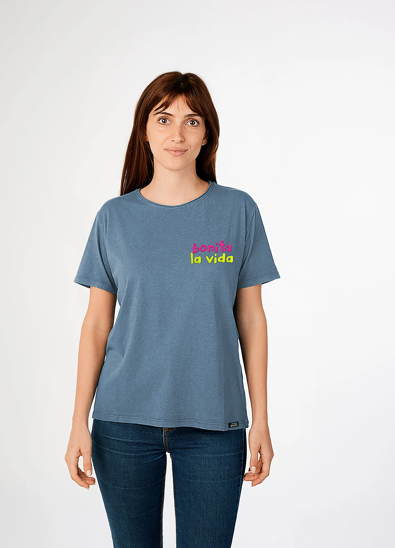 Camiseta mujer vida corazones