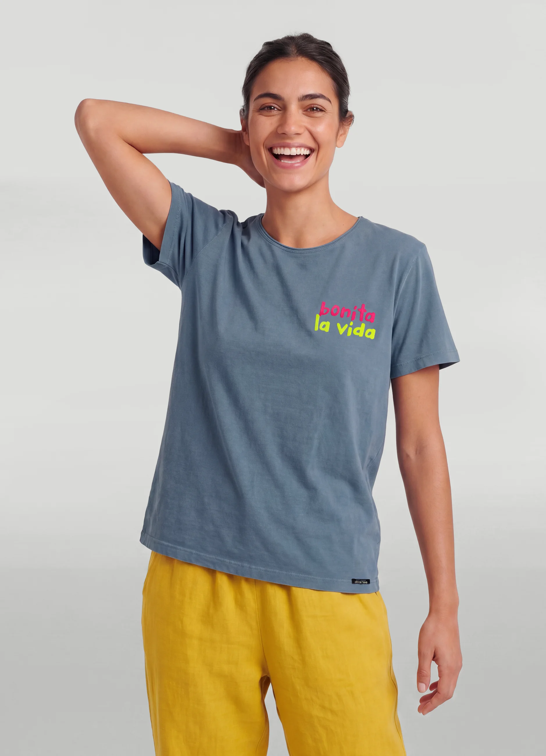 Camiseta mujer vida corazones