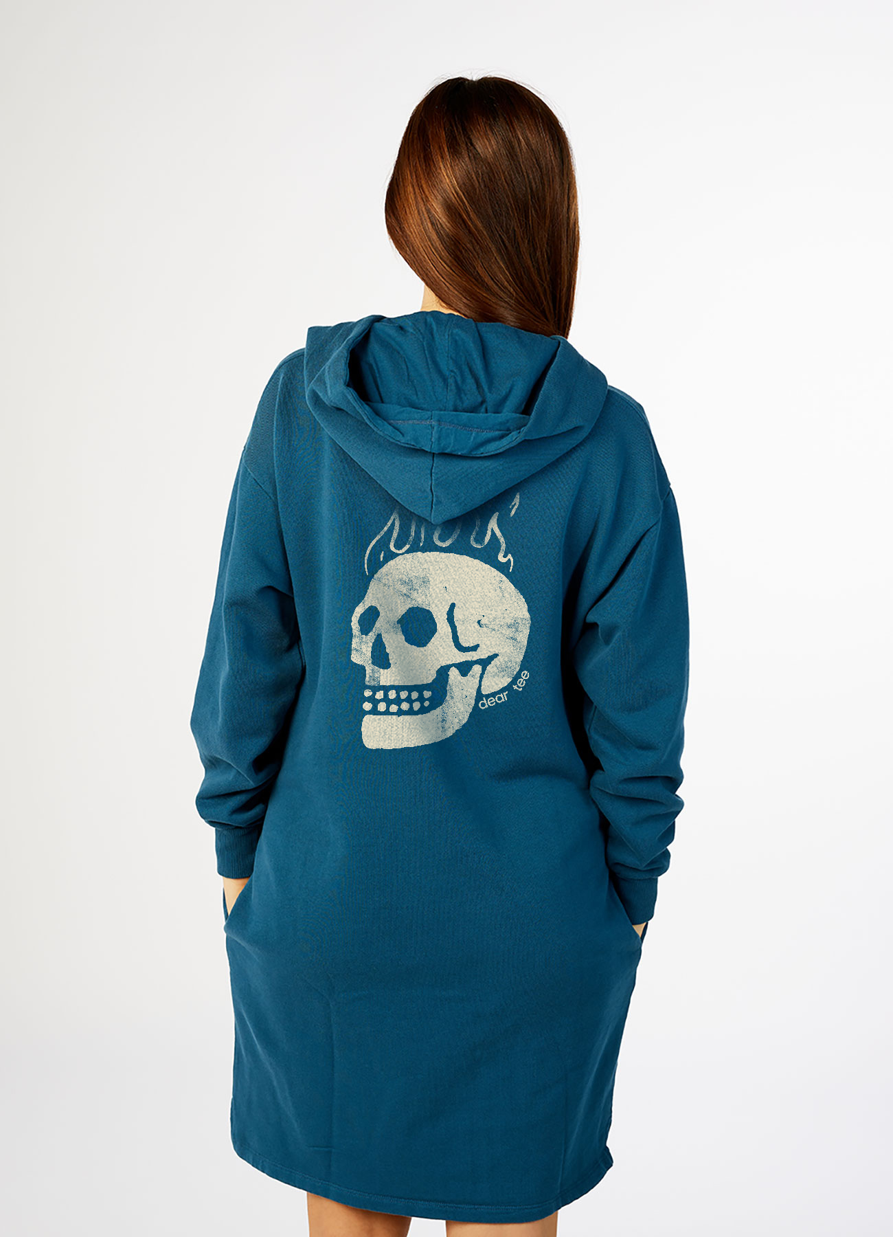 Vestido mujer hoodie calavera vida