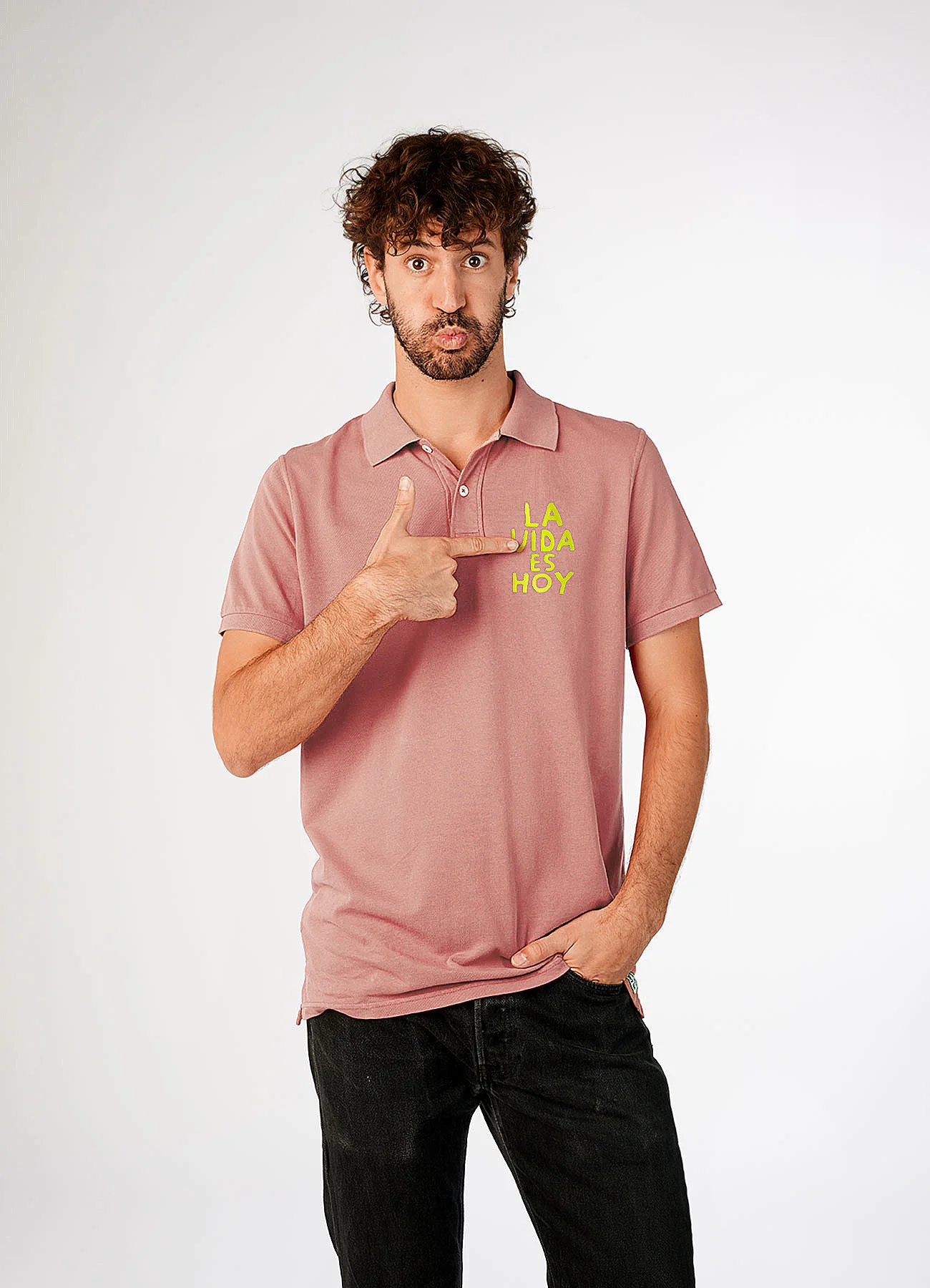 Polo hombre la vida es hoy