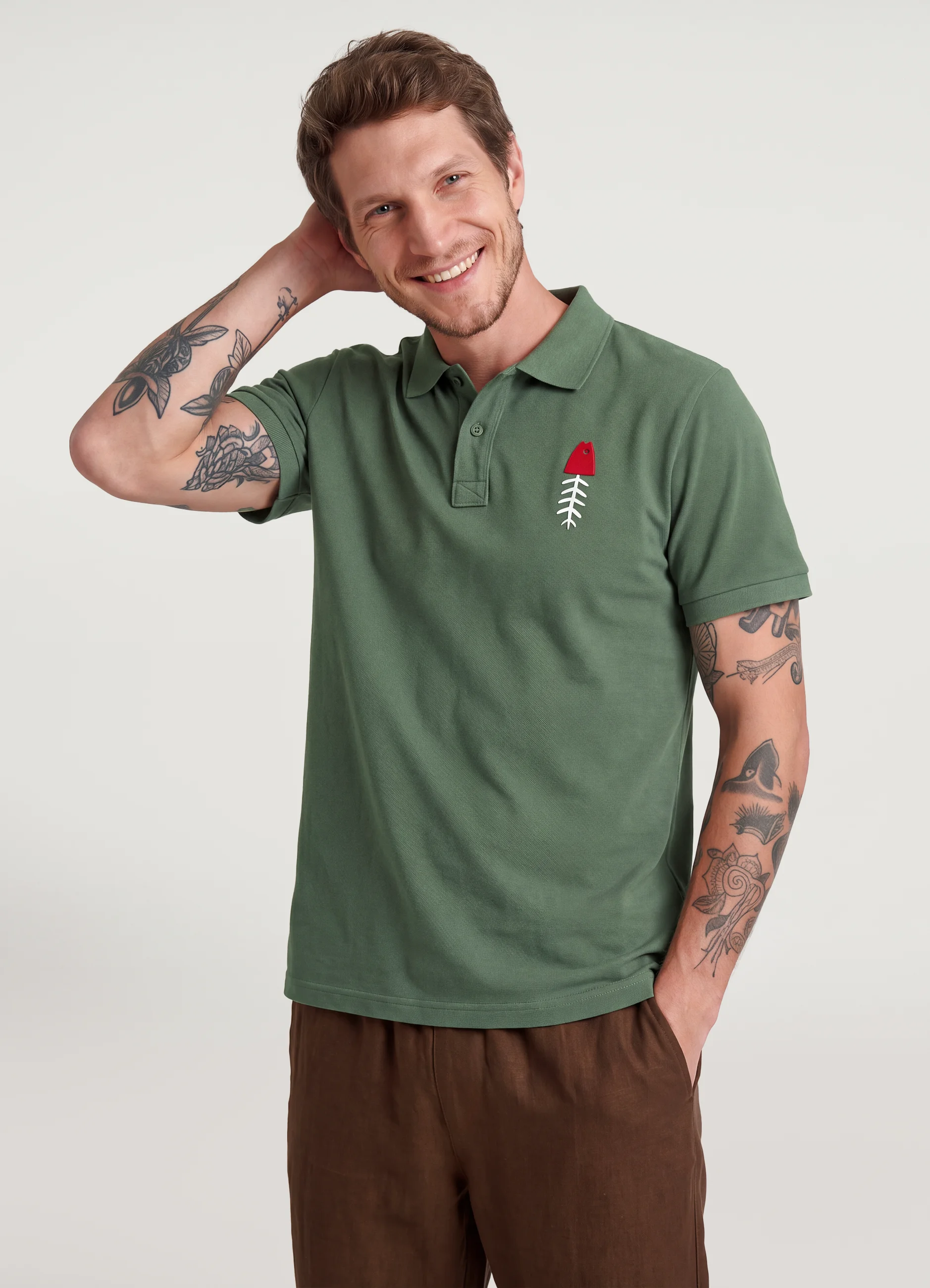 Polo hombre fish