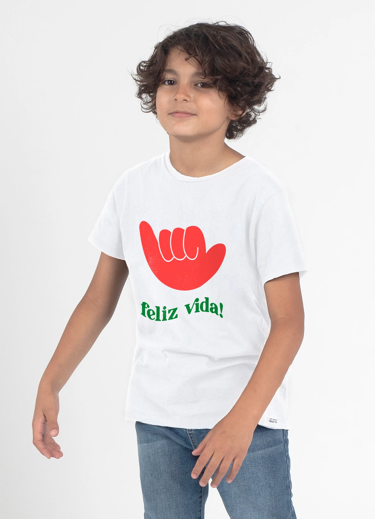 Camiseta Kids Feliz Vida