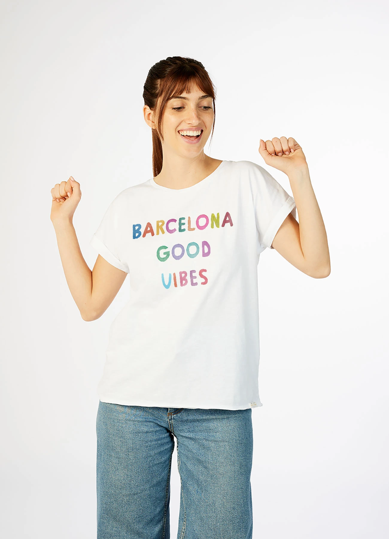 Camiseta mujer Barcelona Good Vibes