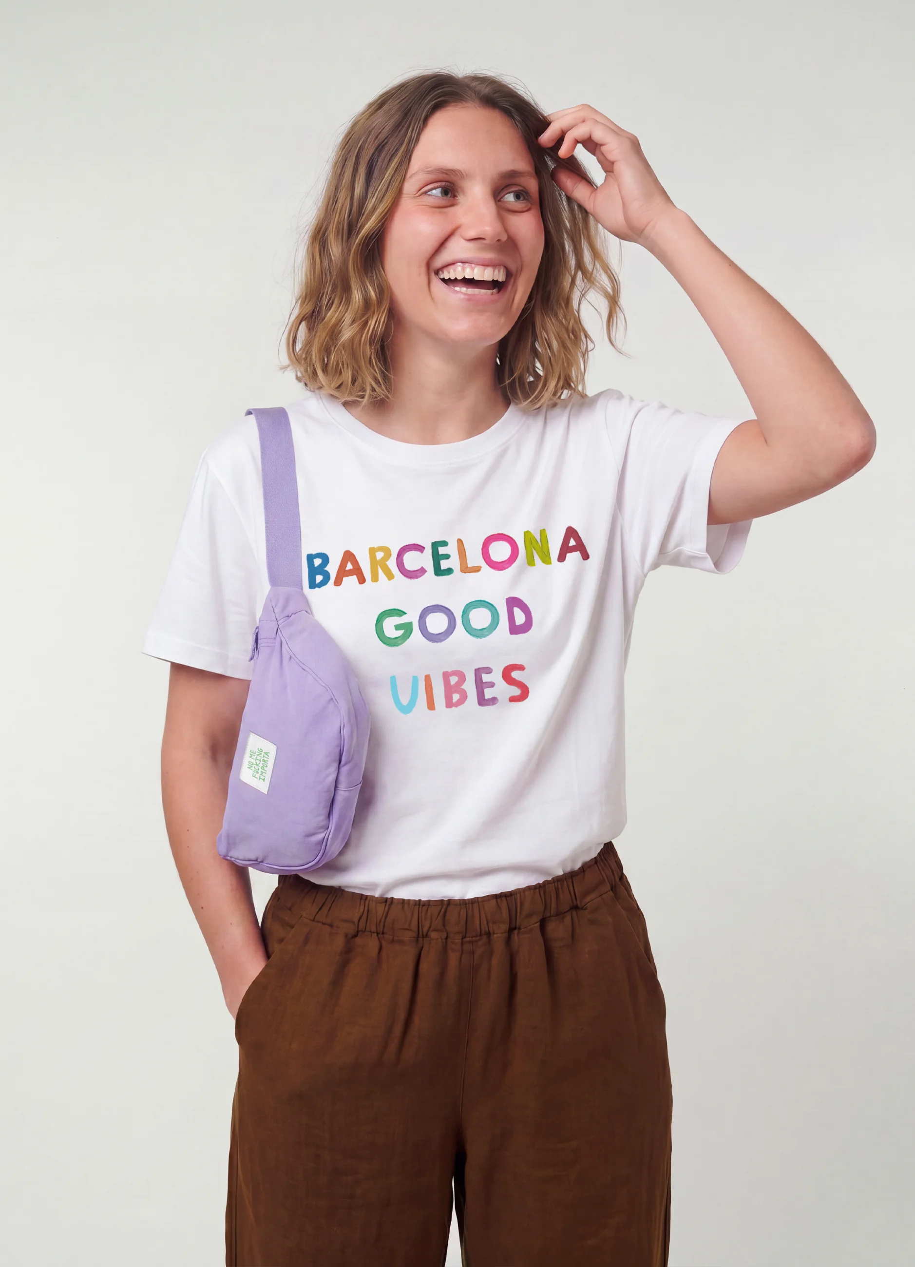 Camiseta mujer Barcelona Good Vibes