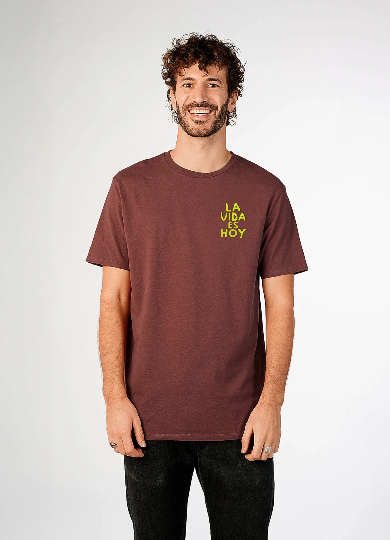Camiseta hombre Vida fluor