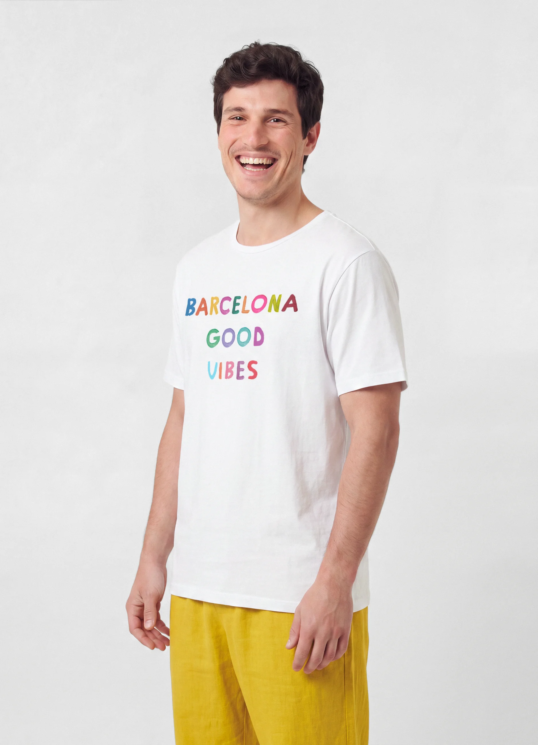 Camiseta Hombre Barcelona Good Vibes