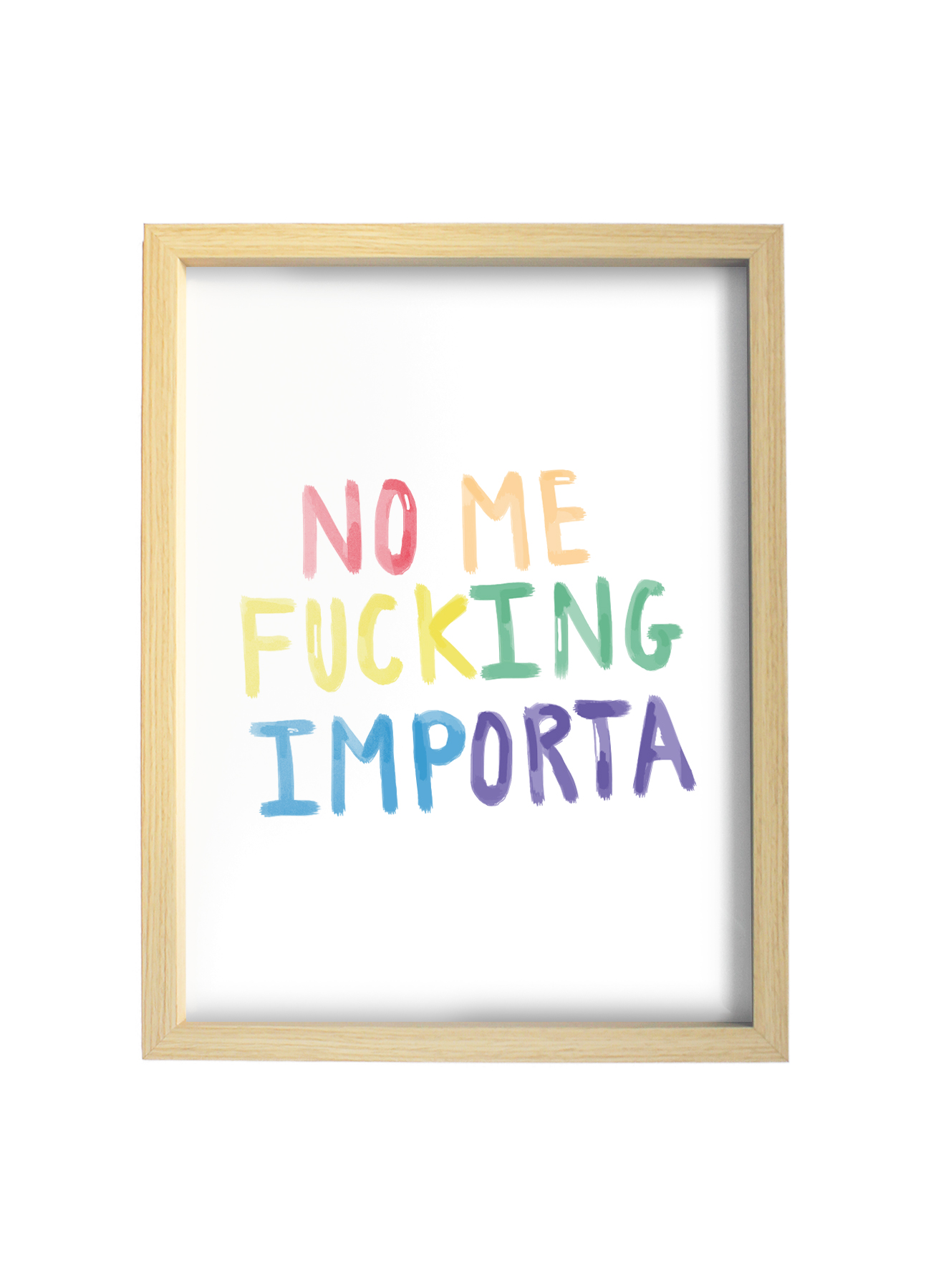 Lámina No me fucking importa