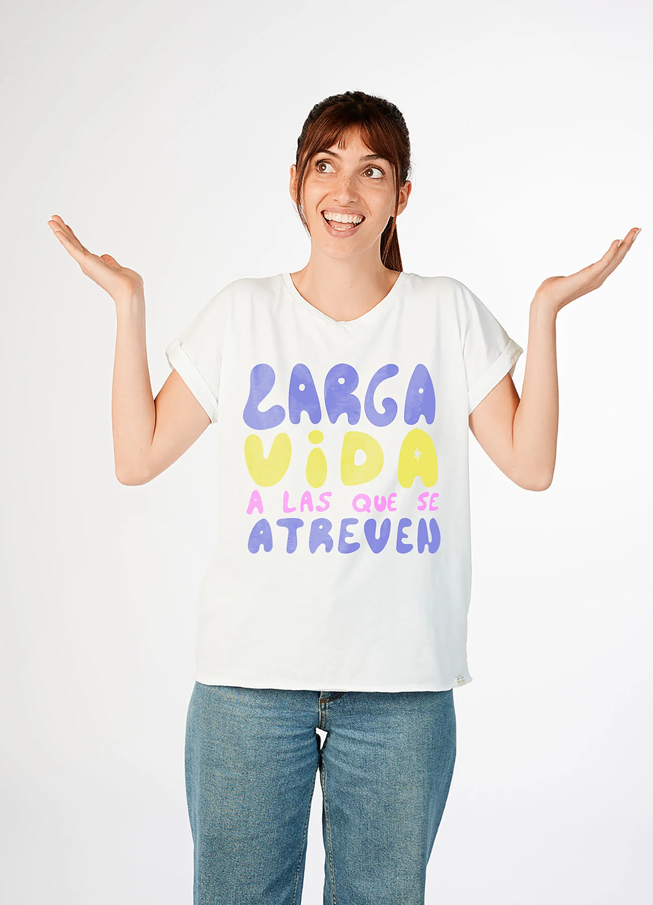 Camiseta mujer Larga Vida BLO