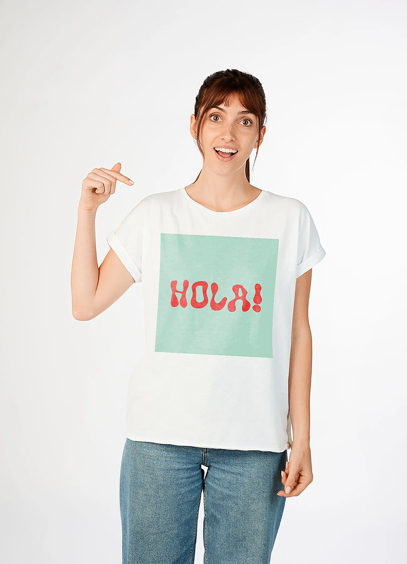 Camiseta mujer Hola!