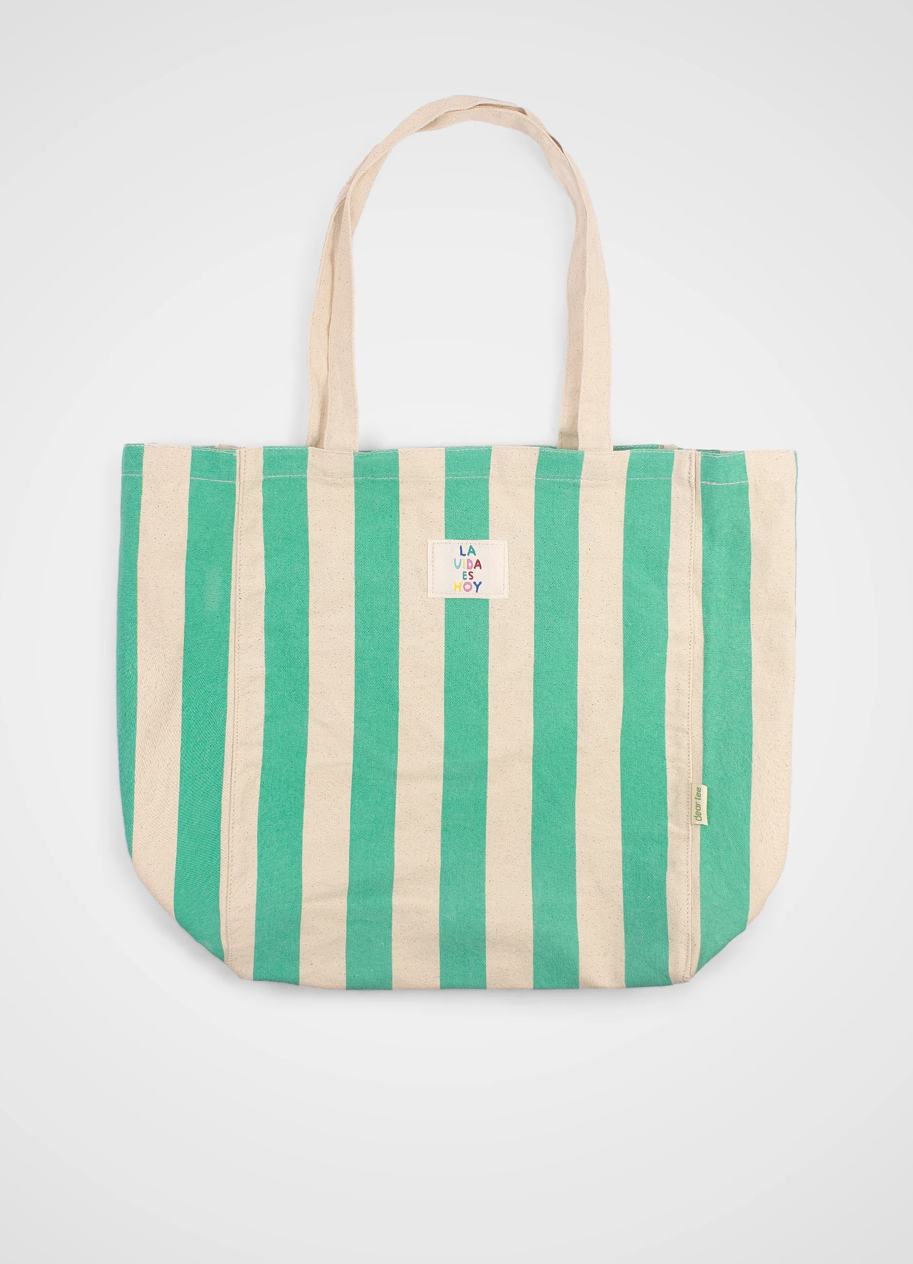 Shopping Bag Rayas Verdes