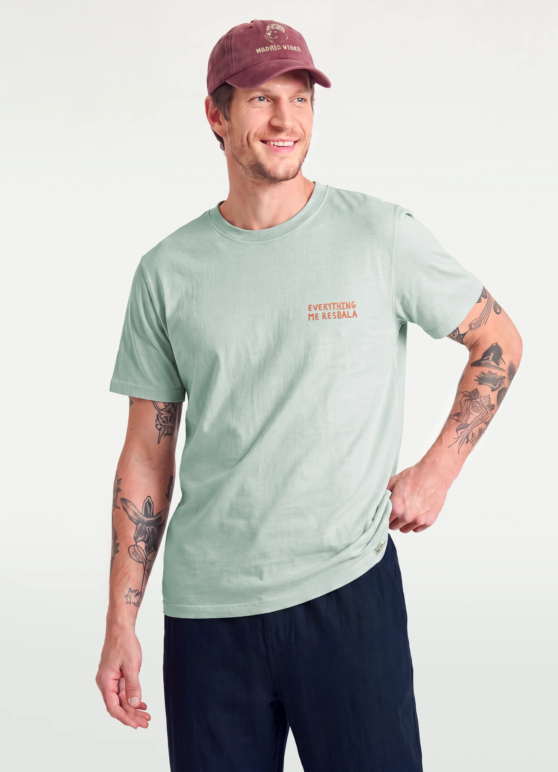 Camiseta hombre Everything me resbala TR RJO